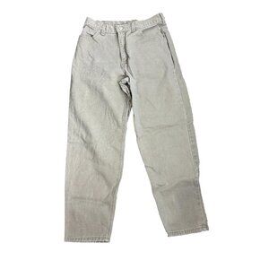 Vintage Faded Glory Jeans Beige Womens Size 12 Petite Cotton USA Denim